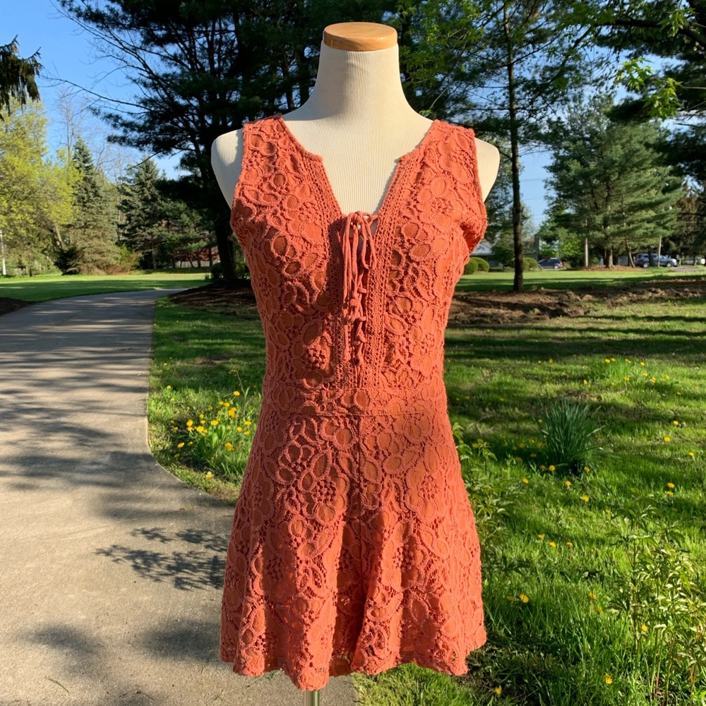 Hollister Burnt Orange Romper